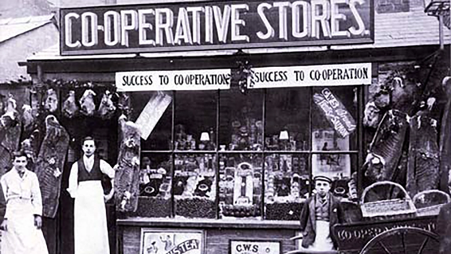 Old picture of original Co-Op store